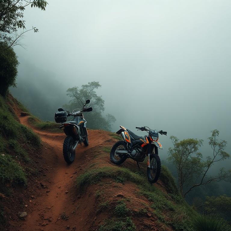 Climbing into the cloud forest.